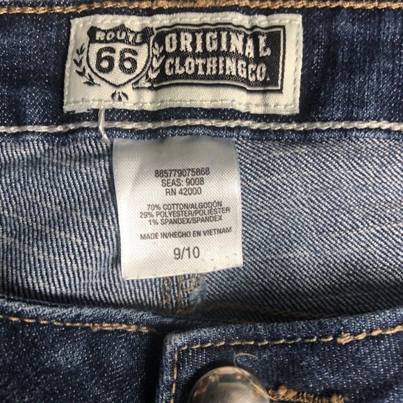 Route 66 Jeans Womens Size 9-10 Blue Five Pocket Denim Pants Western Casual - Picture 5 of 7